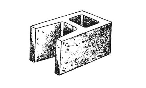 Concrete Block Shotblast 8x8x16 Open End Standard