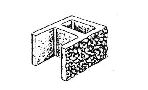 Concrete Block Splitface 12x8x16 Open End