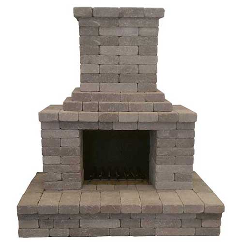 Bella Vista Semplice Outdoor Fireplace Kit