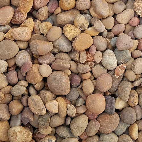 Sienna Pebble Small Rock Ground Cover