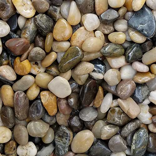 Ultra Polished Pebbles Mixed Medium Rock