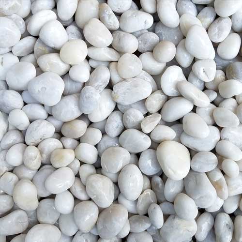 Ultra Polished Pebbles White Small Rock