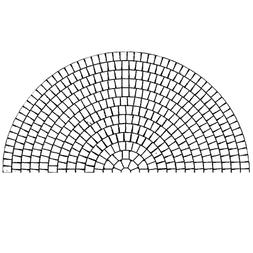 Concrete Paver Circle Pattern Half Circle