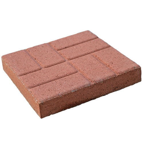 16in Brickface Red Stepping Stone
