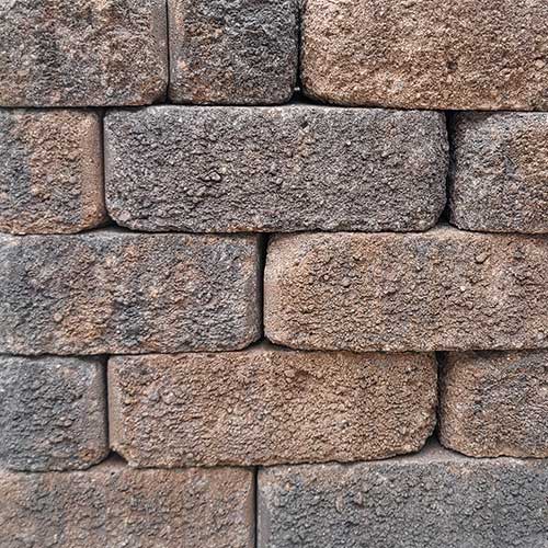 Keystone Country Cottage Retaining Wall Block Charcoal Brown