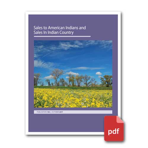Sales to American Indians and Sales in Indian Country