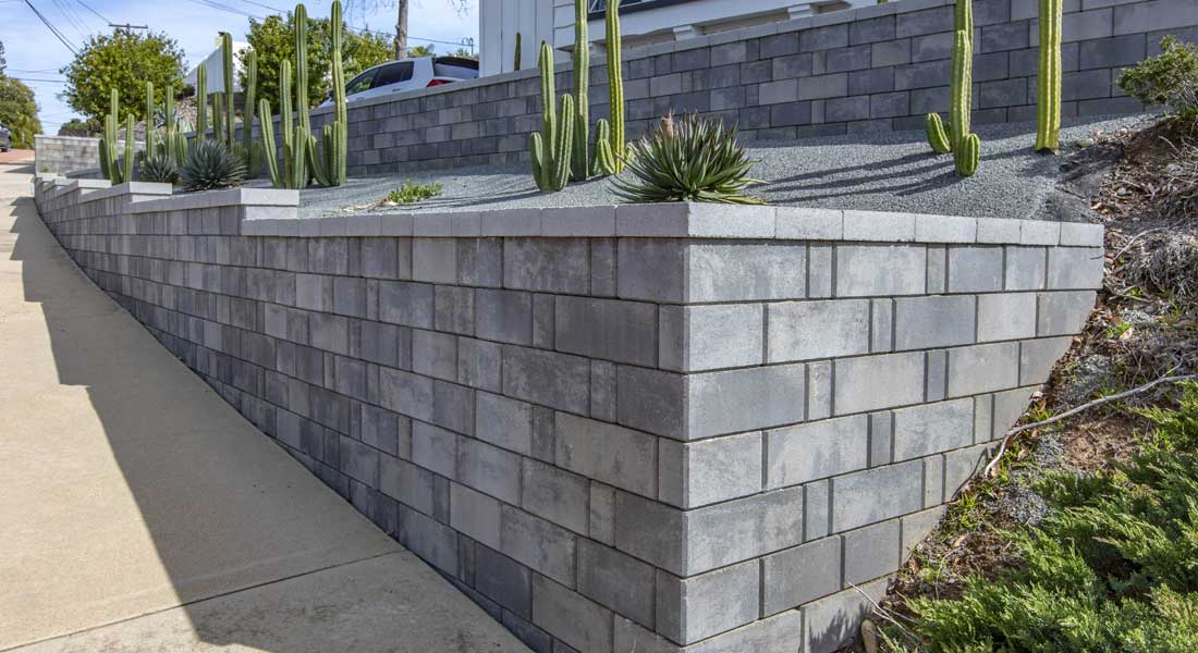 Keystone Retaining Wall Blocks Stonegate Contemporary Retaining Wall